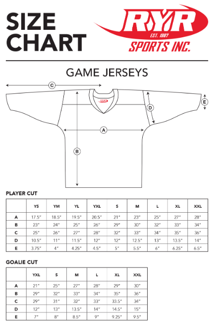 Pro Hockey Jersey (price includes HST)