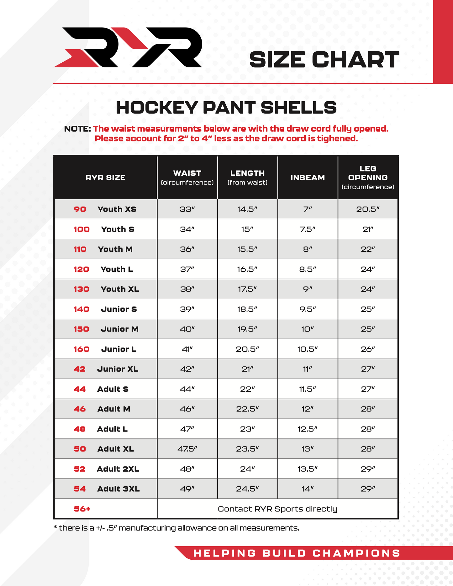 Standard Uniform Package (price includes HST)